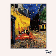 Café Terrace at Night - Vincent van Gogh's paint by numbers kit