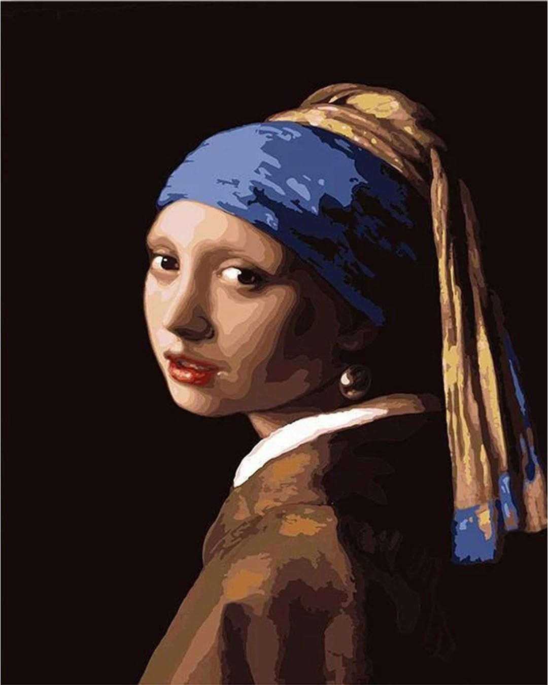 Girl with a Pearl Earring - Johannes Vermeer paint by numbers kit