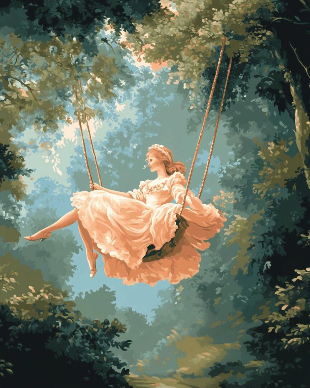 Whispering Swing paint by numbers kit