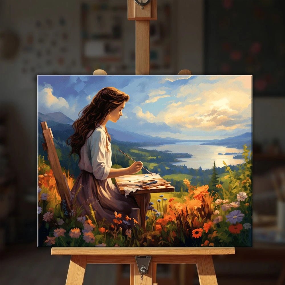 Painter by the Lake paint by numbers kit