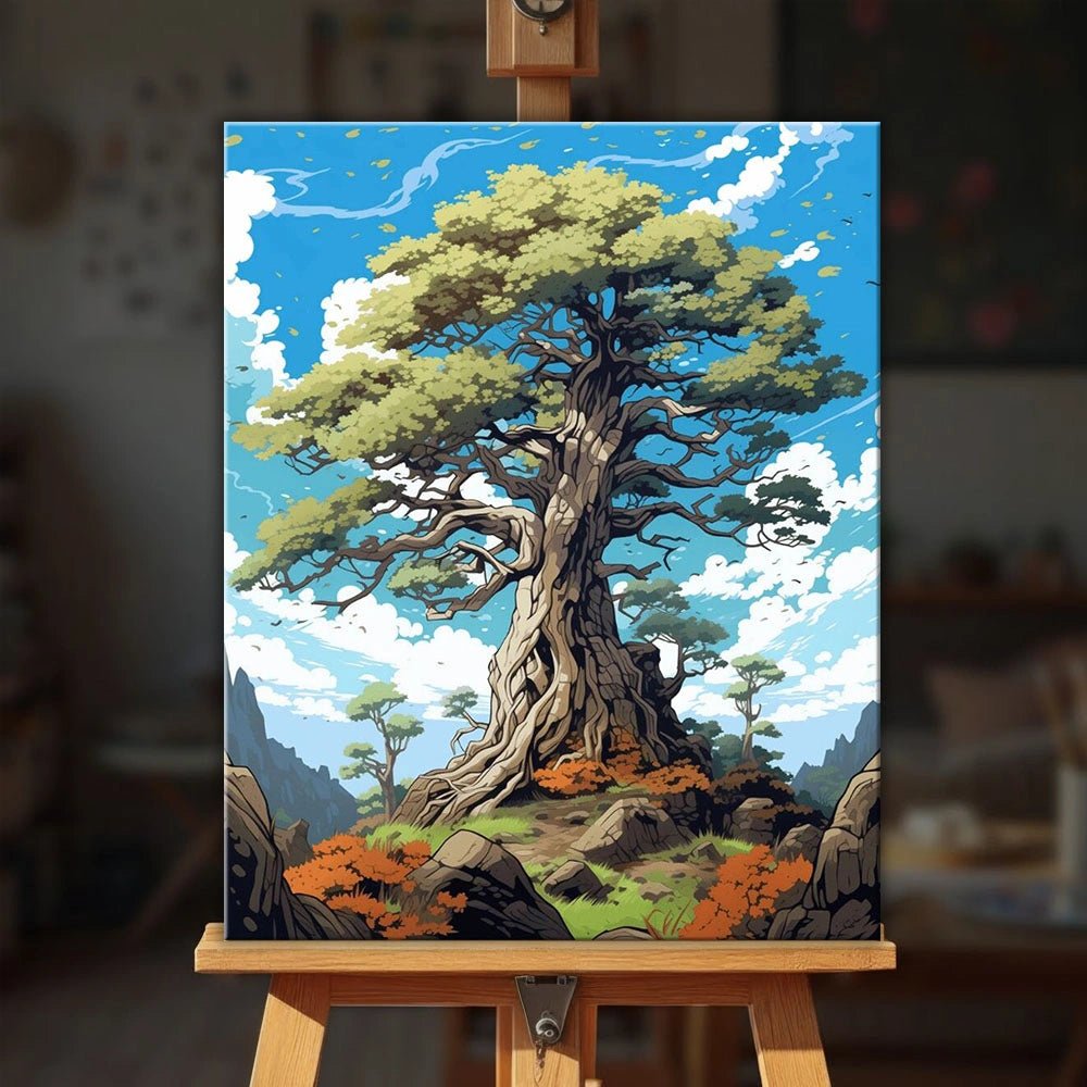 The Ancient Oak paint by numbers kit