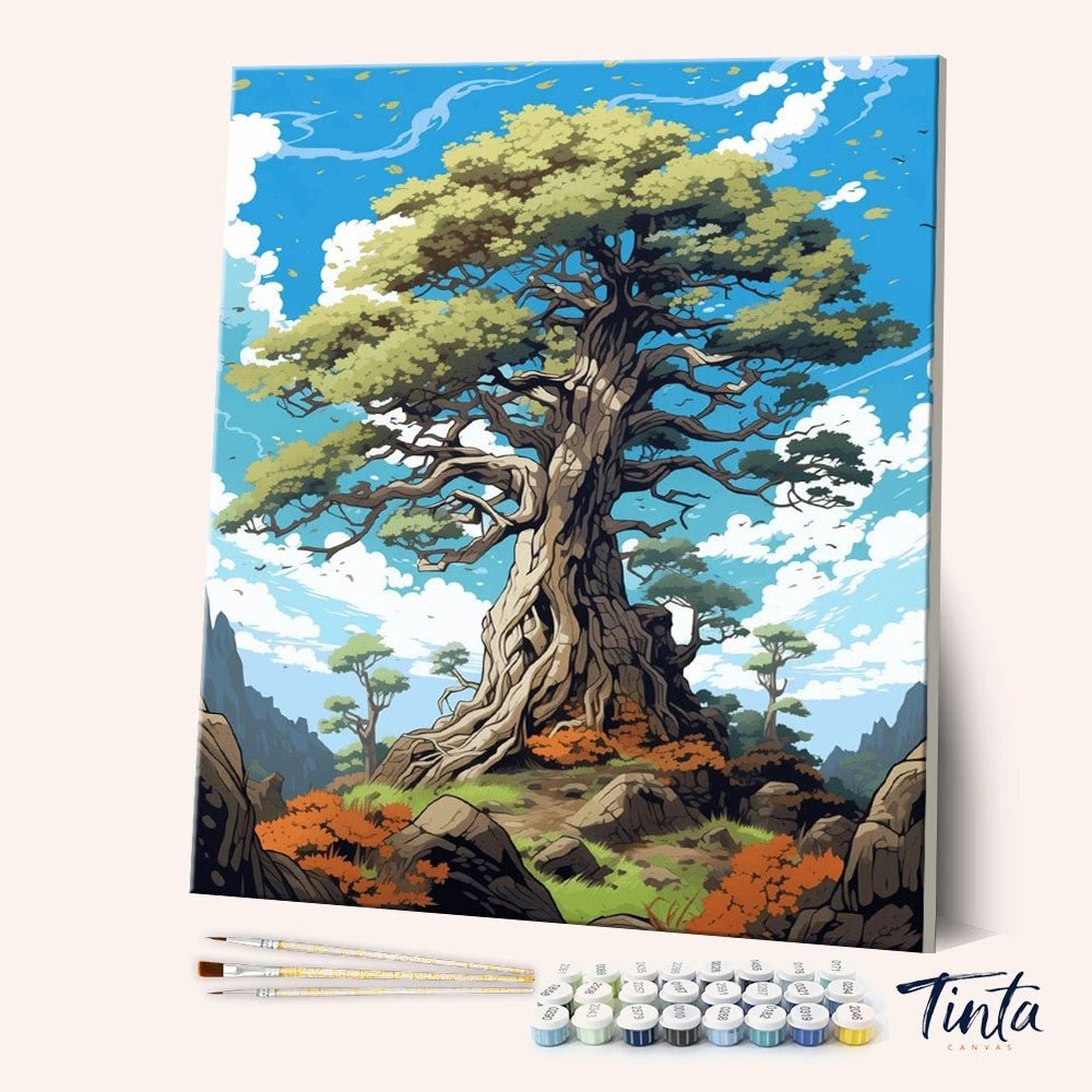The Ancient Oak paint by numbers kit