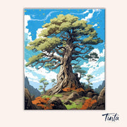 The Ancient Oak paint by numbers kit