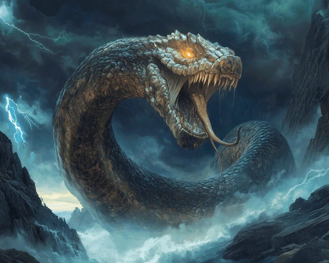 Storm Serpent paint by numbers kit
