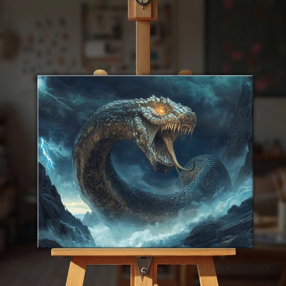 Storm Serpent paint by numbers kit