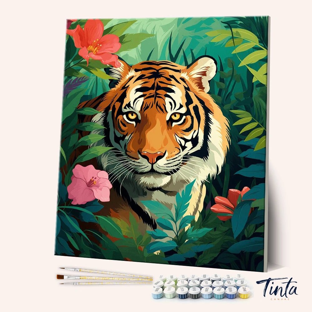 Tiger's Territory paint by numbers kit