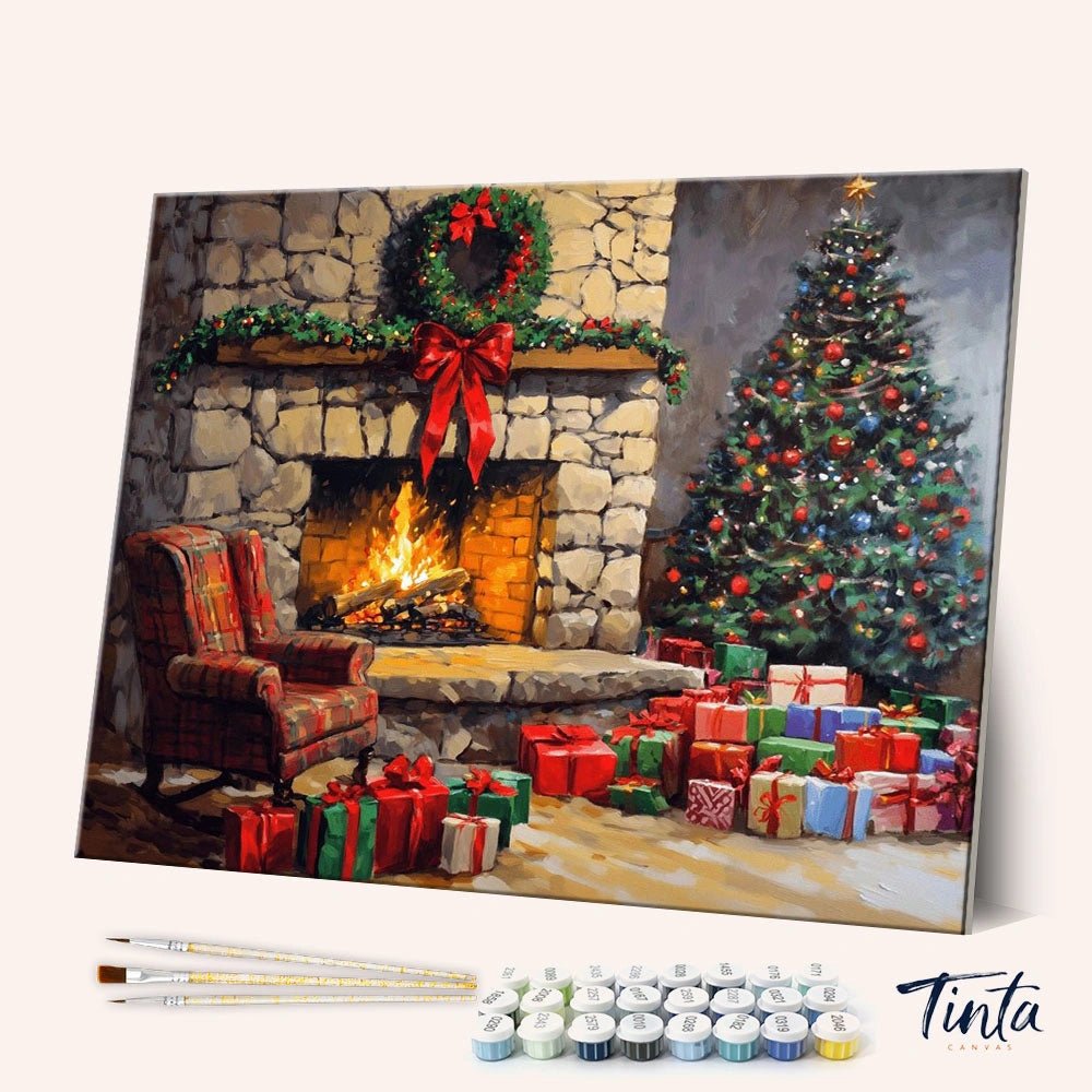 Christmas Eve Glow paint by numbers kit