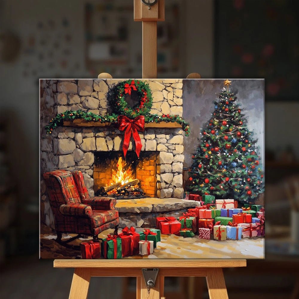Christmas Eve Glow paint by numbers kit