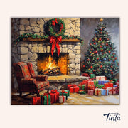 Christmas Eve Glow paint by numbers kit