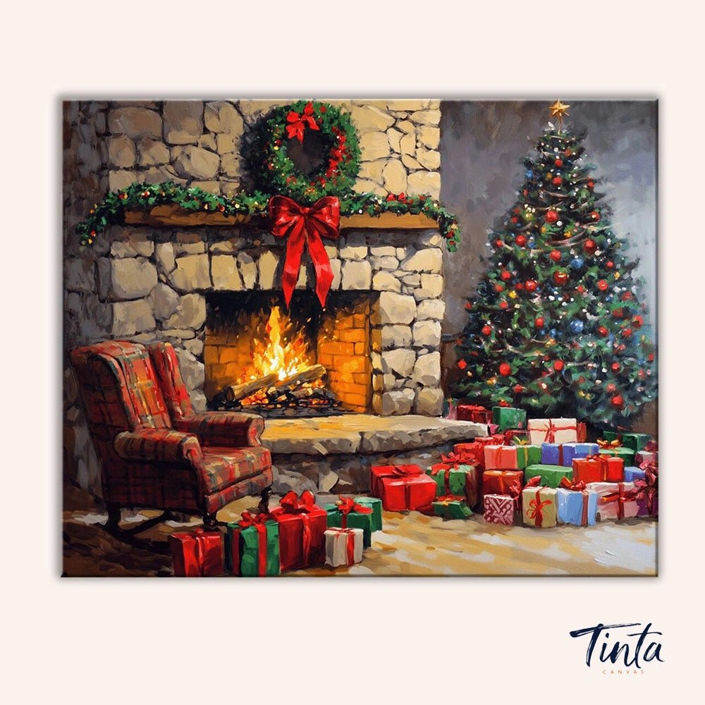 Christmas Eve Glow paint by numbers kit