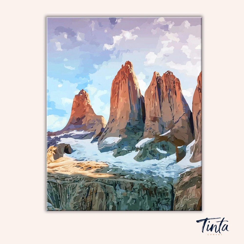 Torres del Paine National Park paint by numbers kit