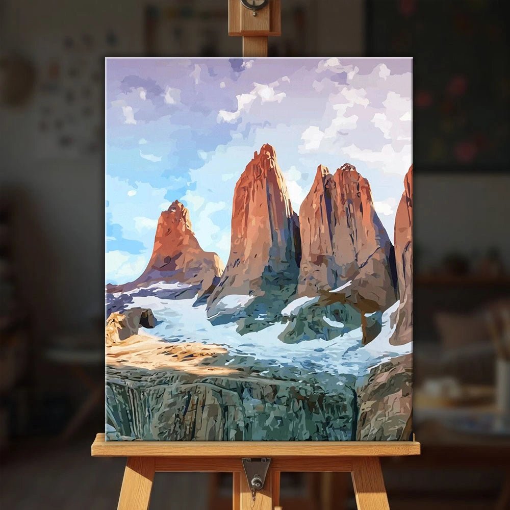 Torres del Paine National Park paint by numbers kit