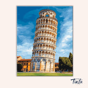 Tower of Pisa paint by numbers kit