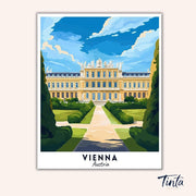 Vienna - Travel Poster paint by numbers kit