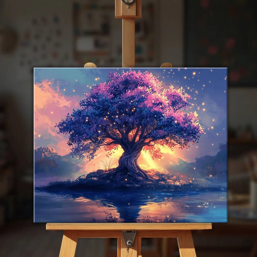 Emberlight Tree paint by numbers kit