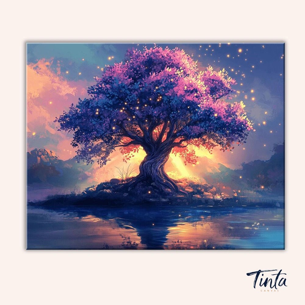 Emberlight Tree paint by numbers kit