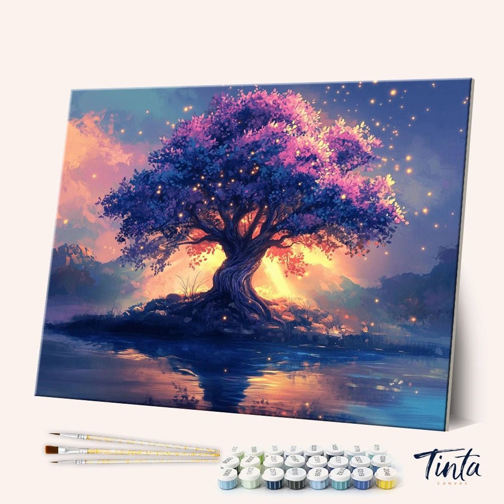 Emberlight Tree paint by numbers kit