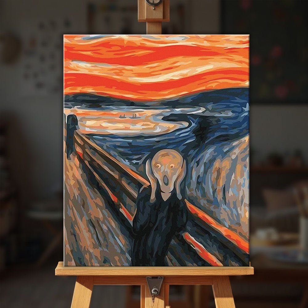 The Scream – Edvard Munch’s paint by numbers kit