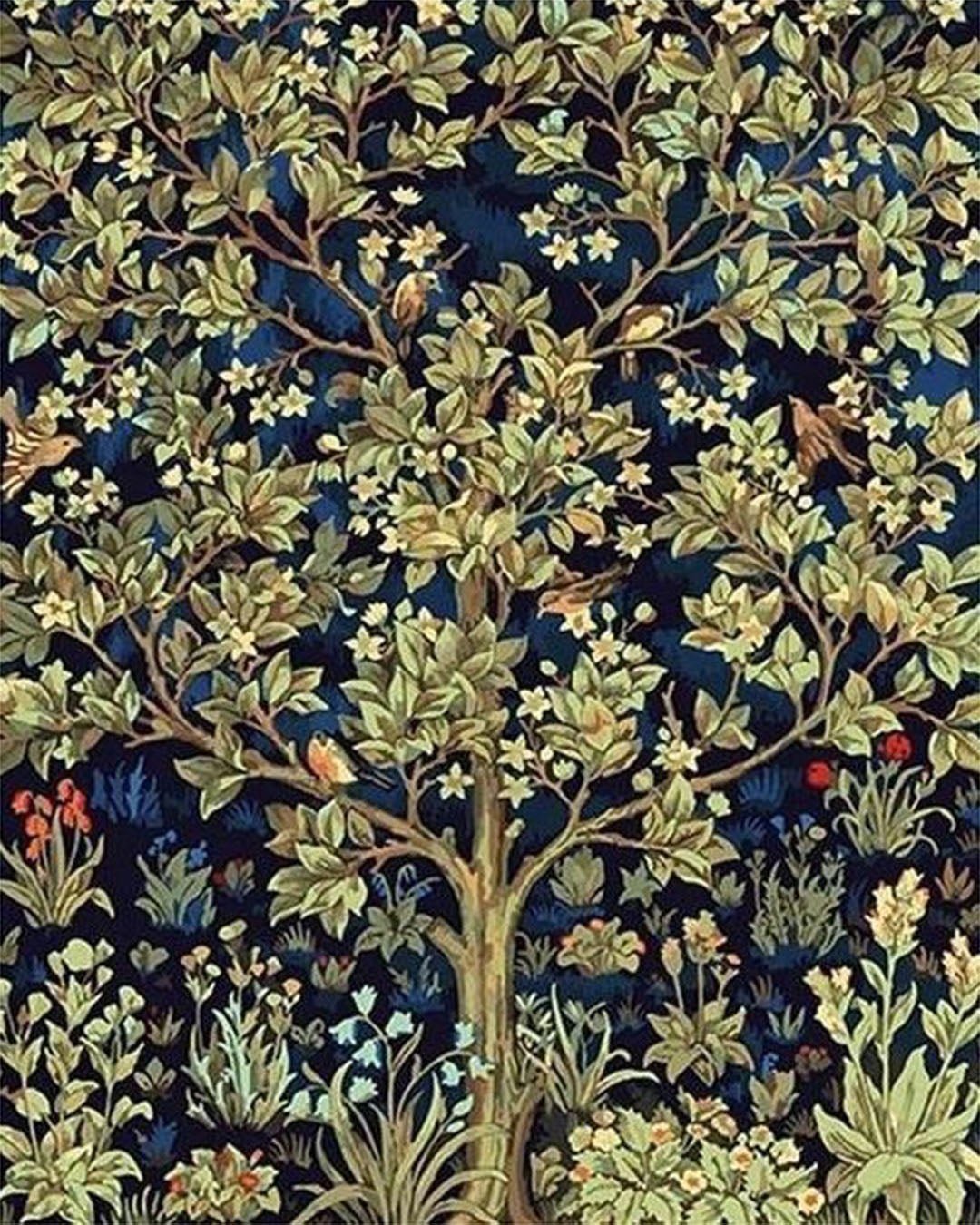 Tree of Life - William Morris's paint by numbers kit