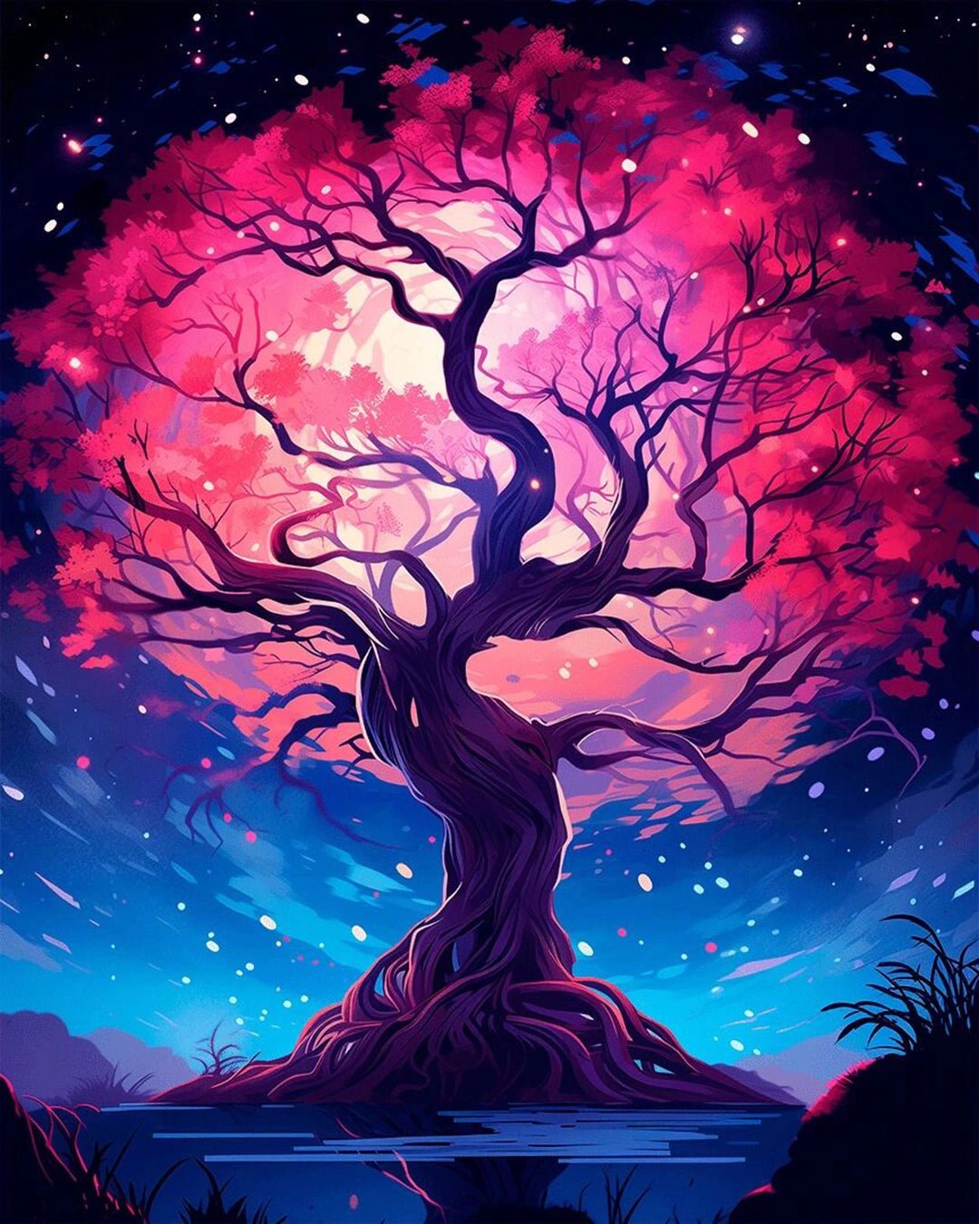 Eternal Blossom Tree paint by numbers kit