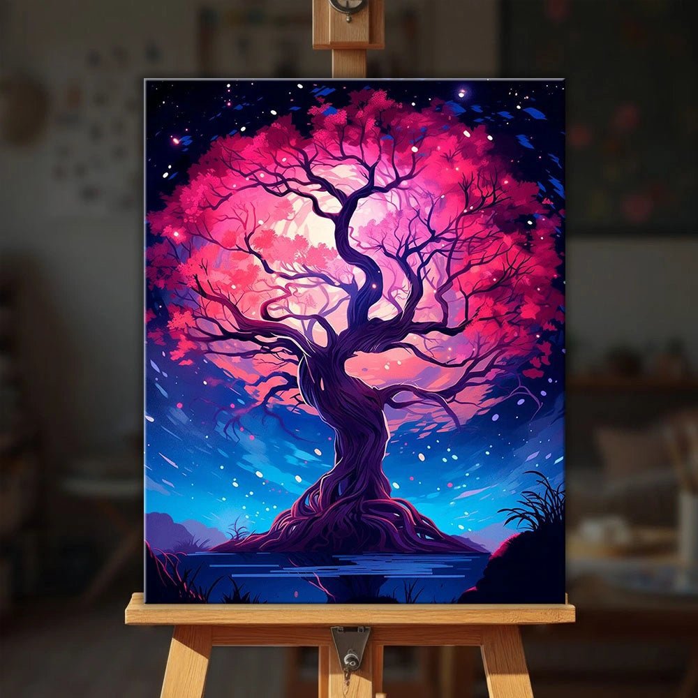 Eternal Blossom Tree paint by numbers kit