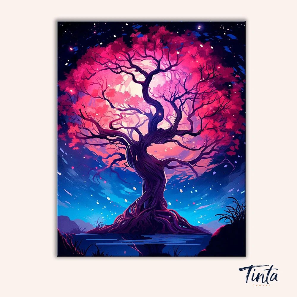 Eternal Blossom Tree paint by numbers kit