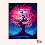 Eternal Blossom Tree paint by numbers kit