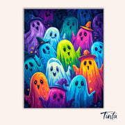 A Friendly Haunting paint by numbers kit