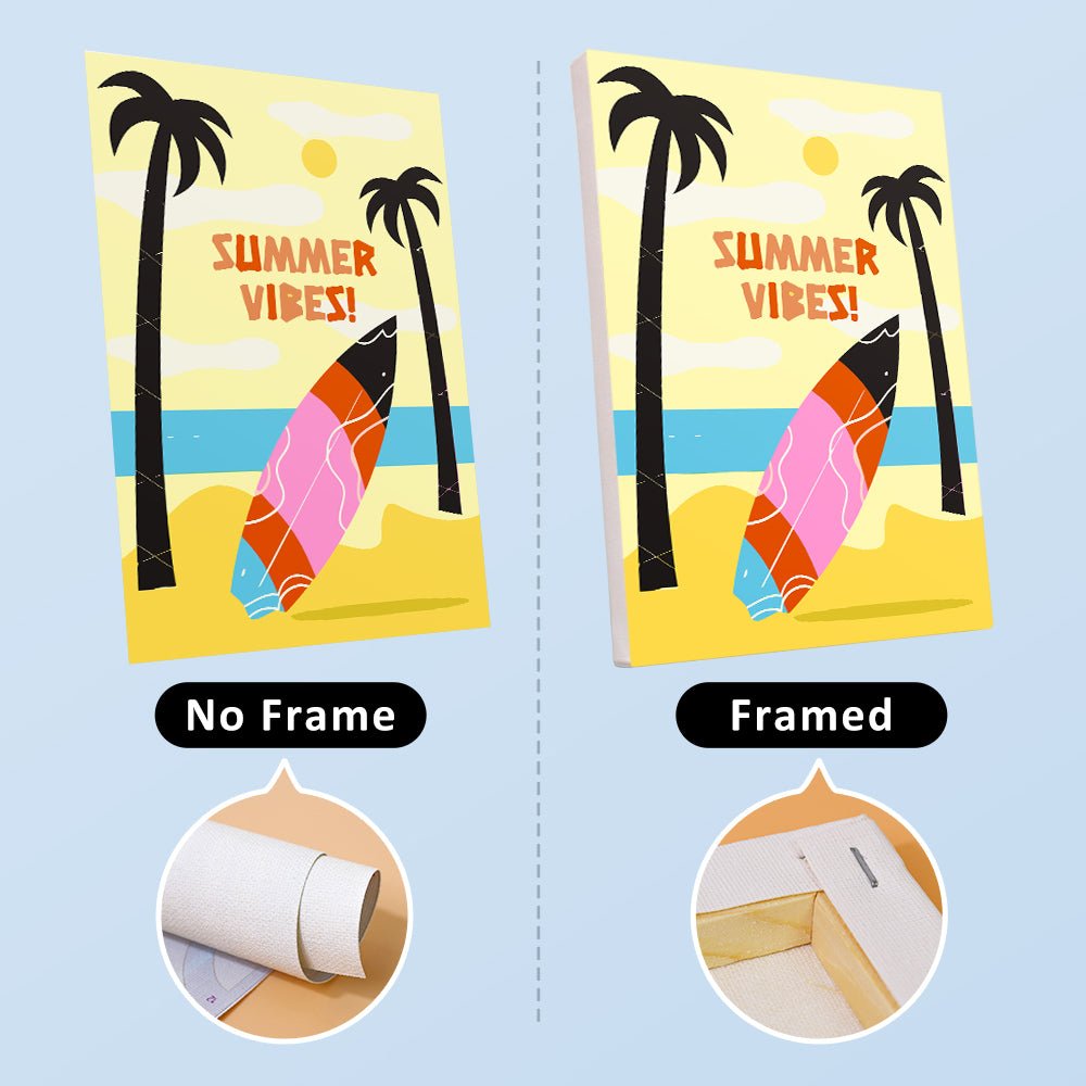 Endless Summer Escape - Mini Paint by Numbers Kit (6 Pieces) paint by numbers kit