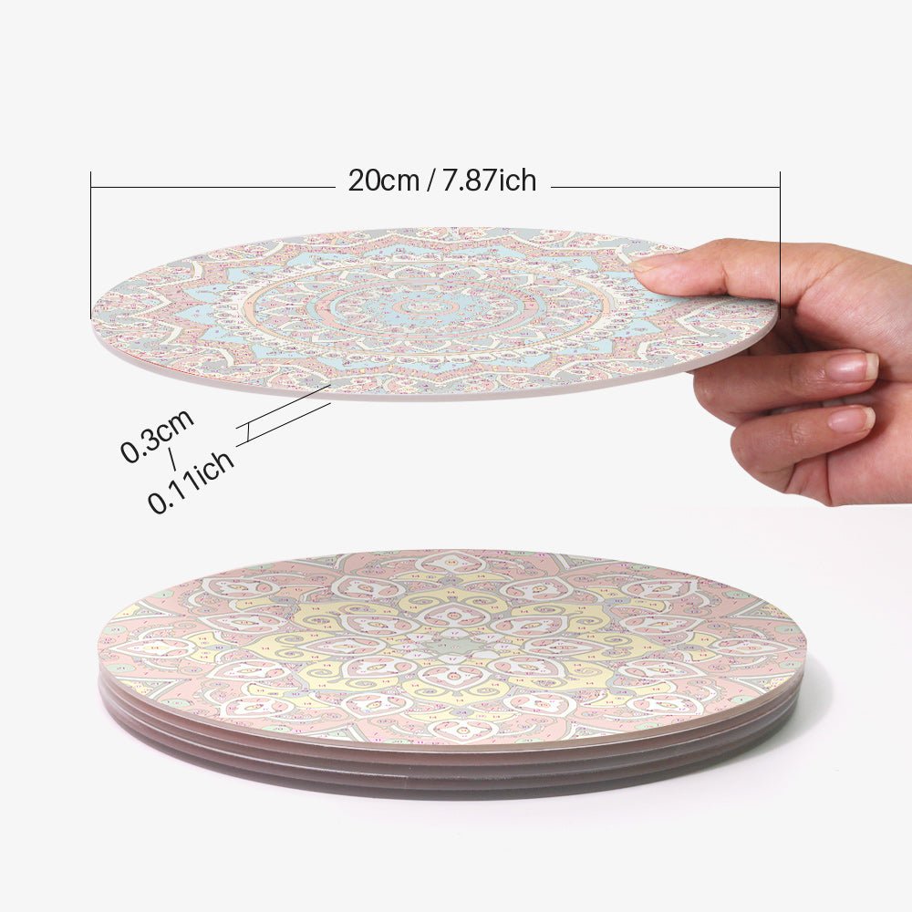 Radiant Mandala (6 Pieces) paint by numbers kit