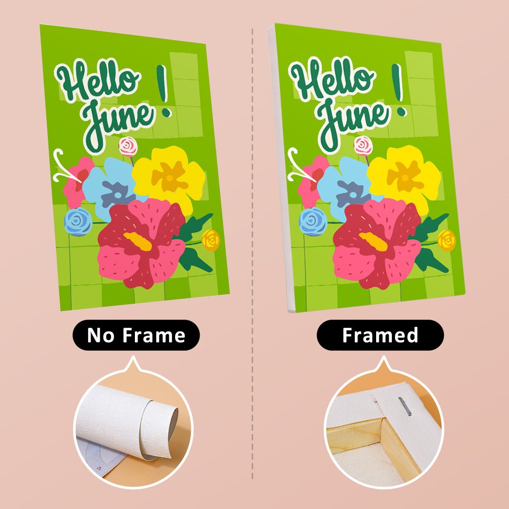 Good Vibes Summer Club - Mini Paint by Numbers Kit (6 Pieces) paint by numbers kit