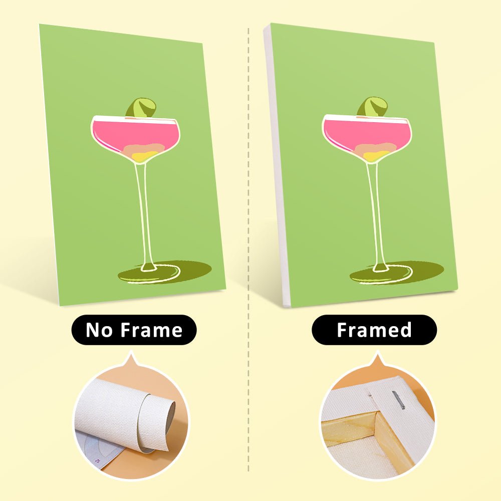Velvet Cocktail Evenings - Mini Paint by Numbers Kit (6 Pieces) paint by numbers kit