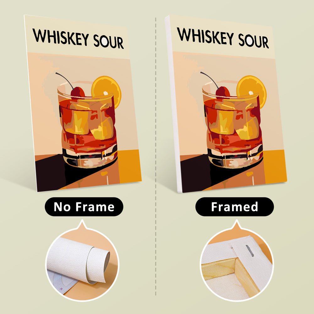 Midnight Mixology - Mini Paint by Numbers Kit (6 Pieces) paint by numbers kit