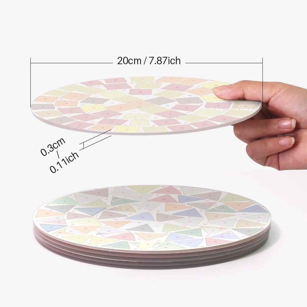 Chromatic Geometry (6 Pieces) paint by numbers kit