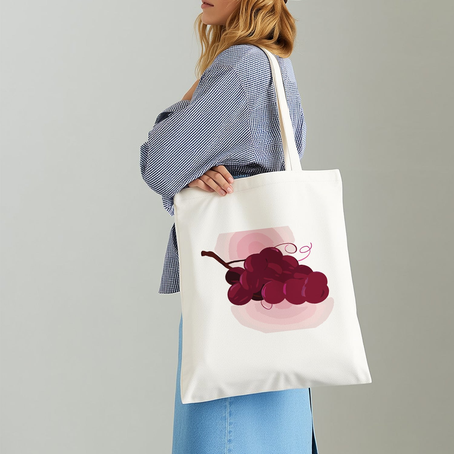 Velvet Grapes Carry Bag paint by numbers kit