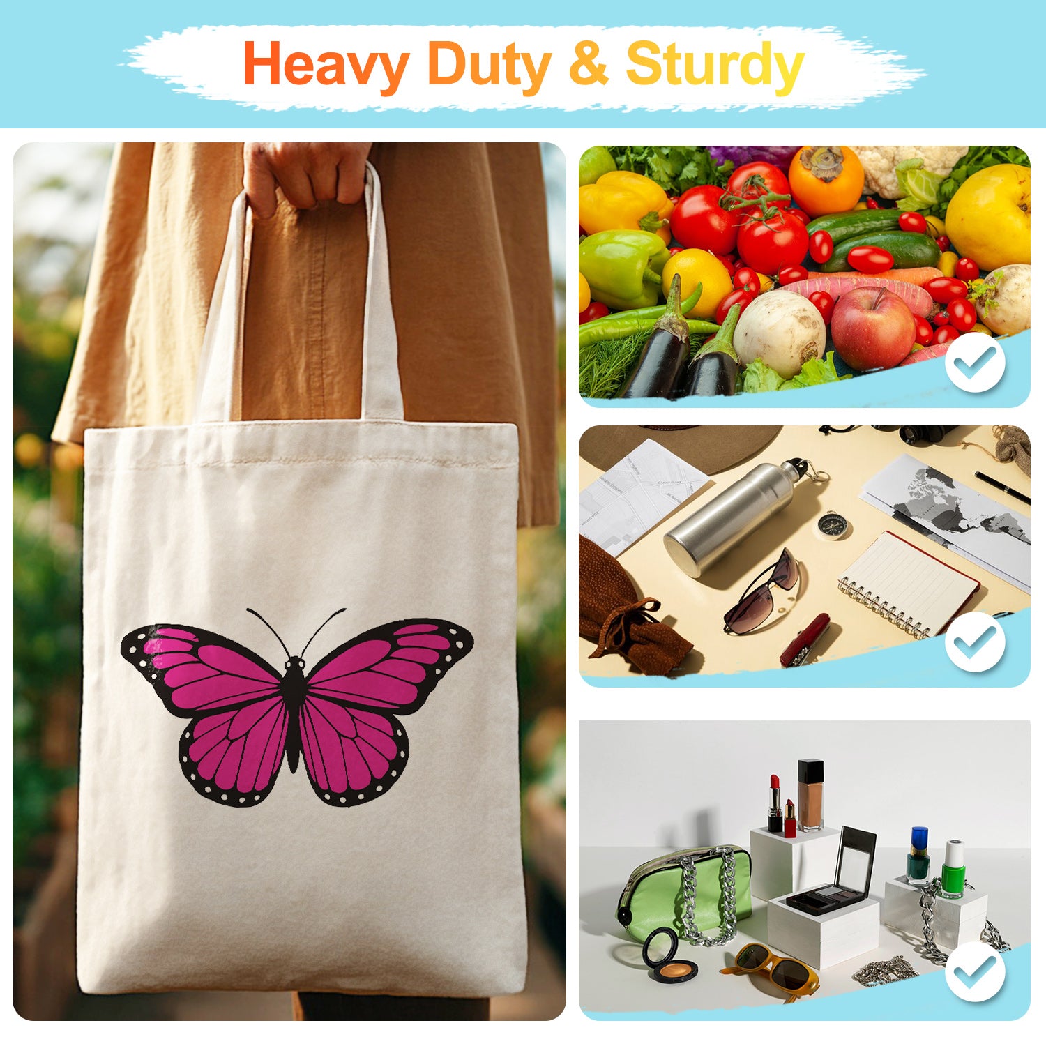 Blush Butterfly Carry Bag paint by numbers kit