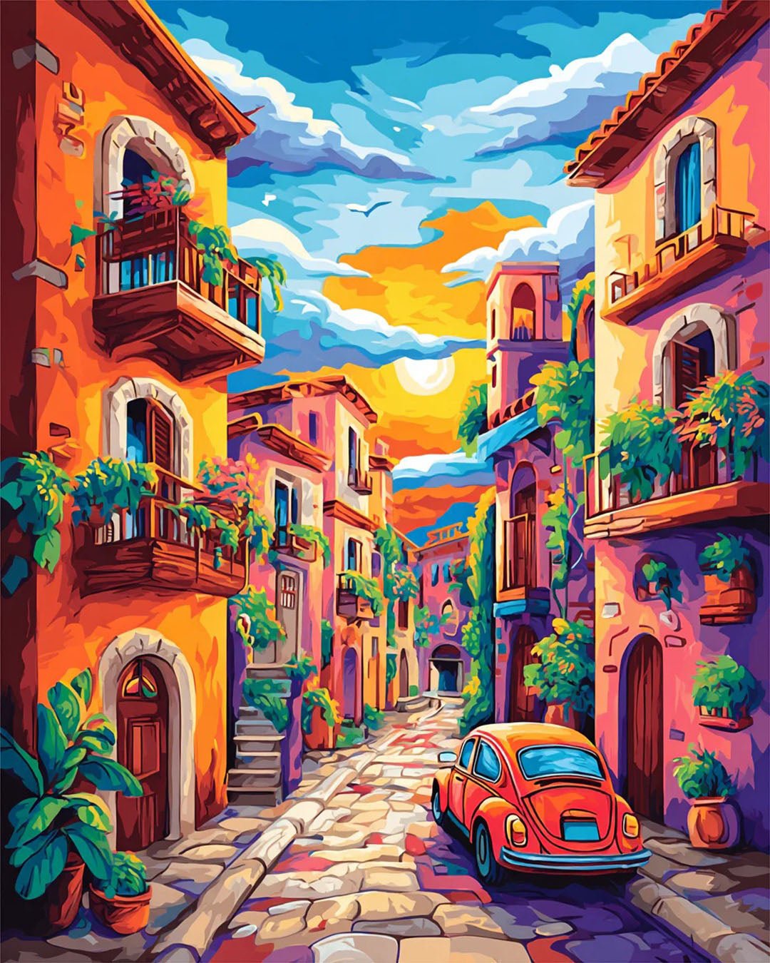 Tuscany's Golden Pace paint by numbers kit