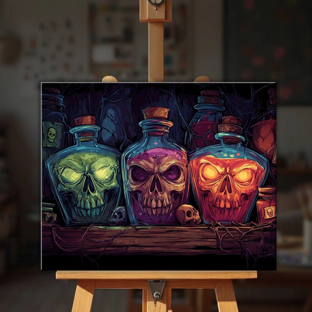 Poison Bottles paint by numbers kit