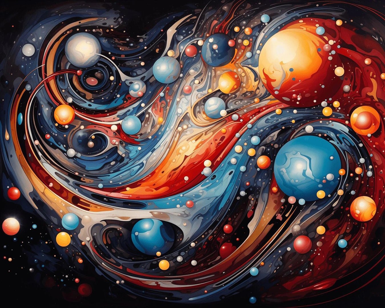 Universe Abstraction paint by numbers kit
