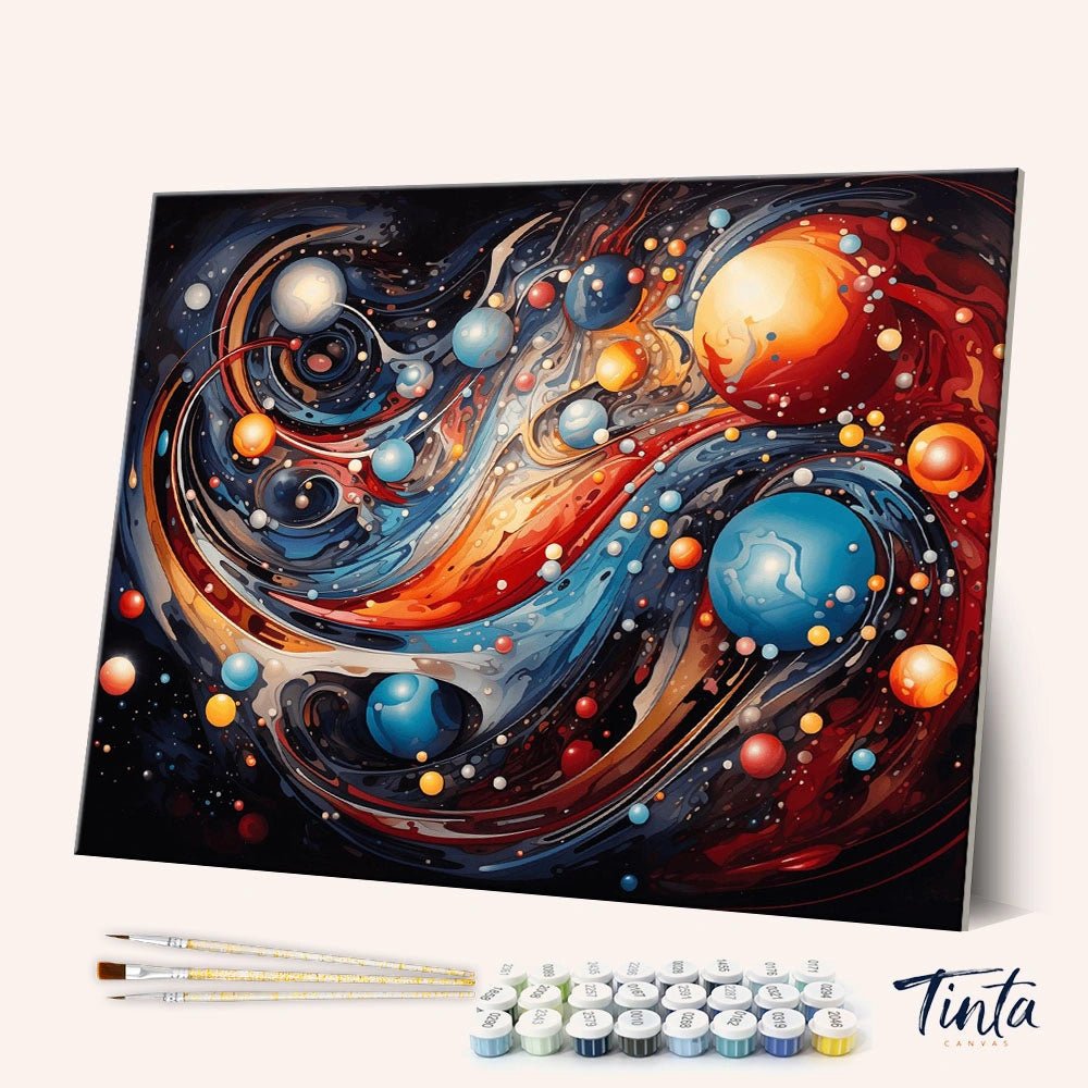 Universe Abstraction paint by numbers kit