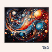 Universe Abstraction paint by numbers kit