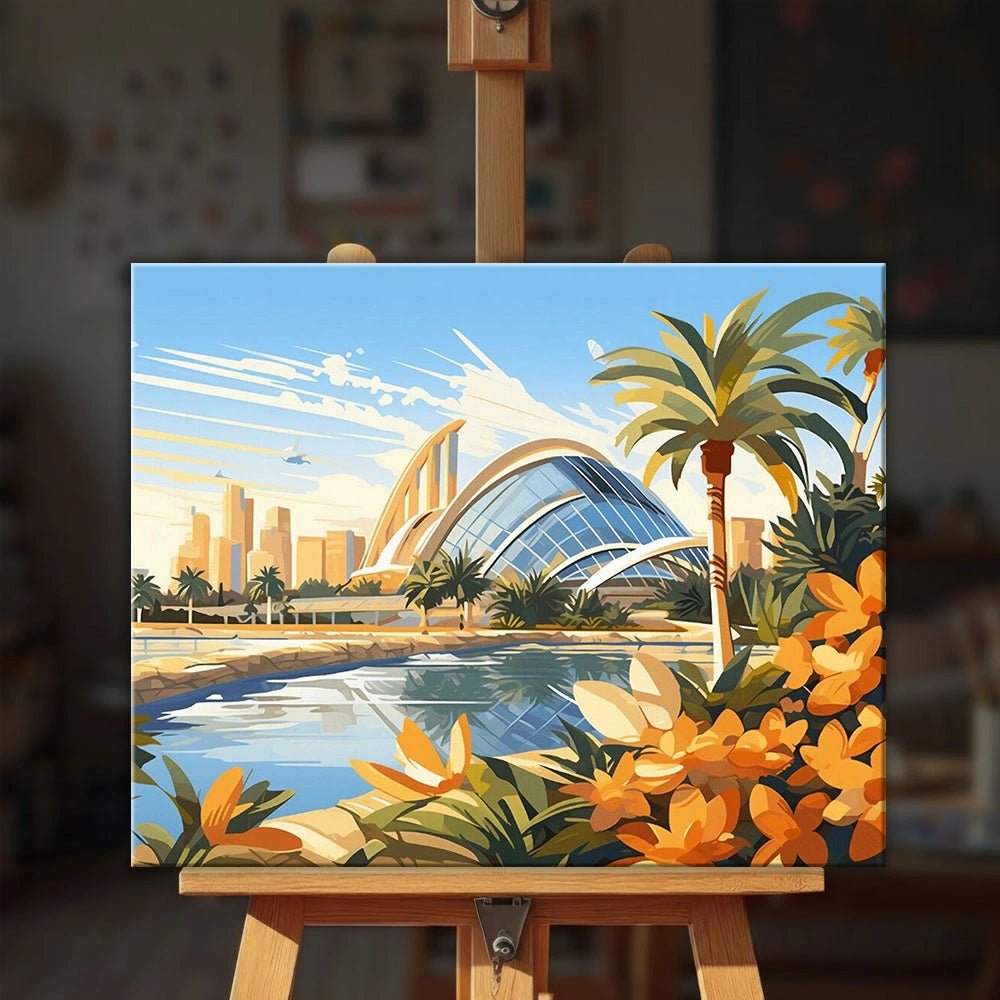 City of Arts and Sciences paint by numbers kit