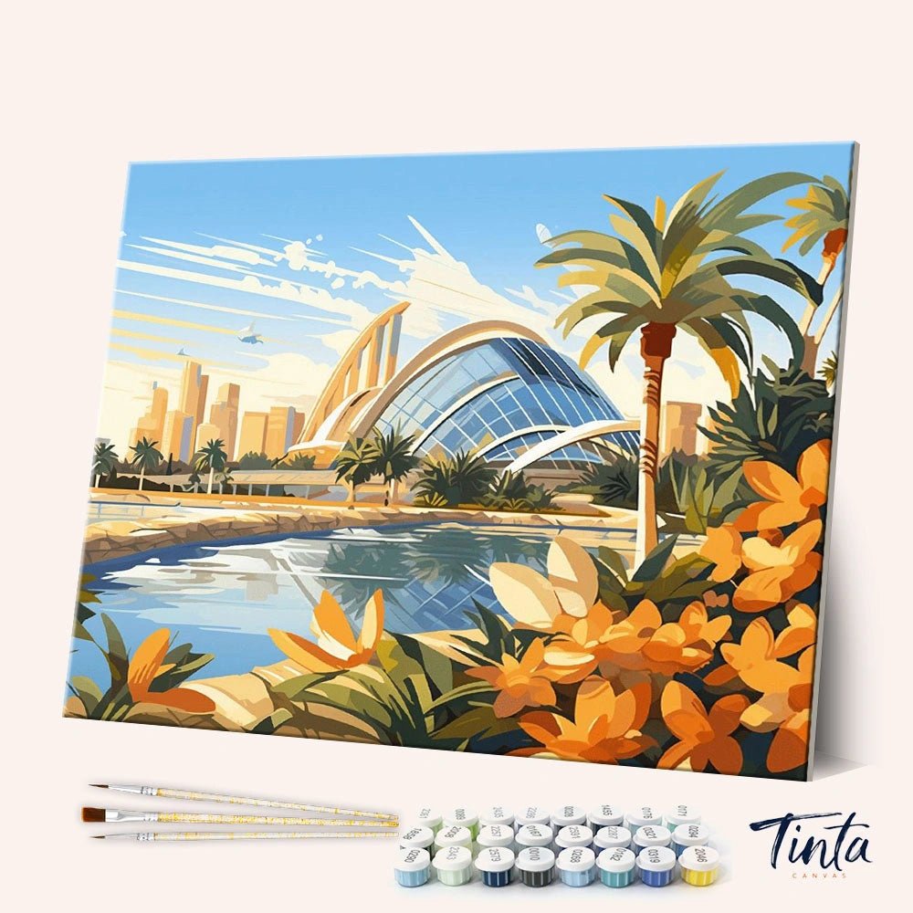 City of Arts and Sciences paint by numbers kit