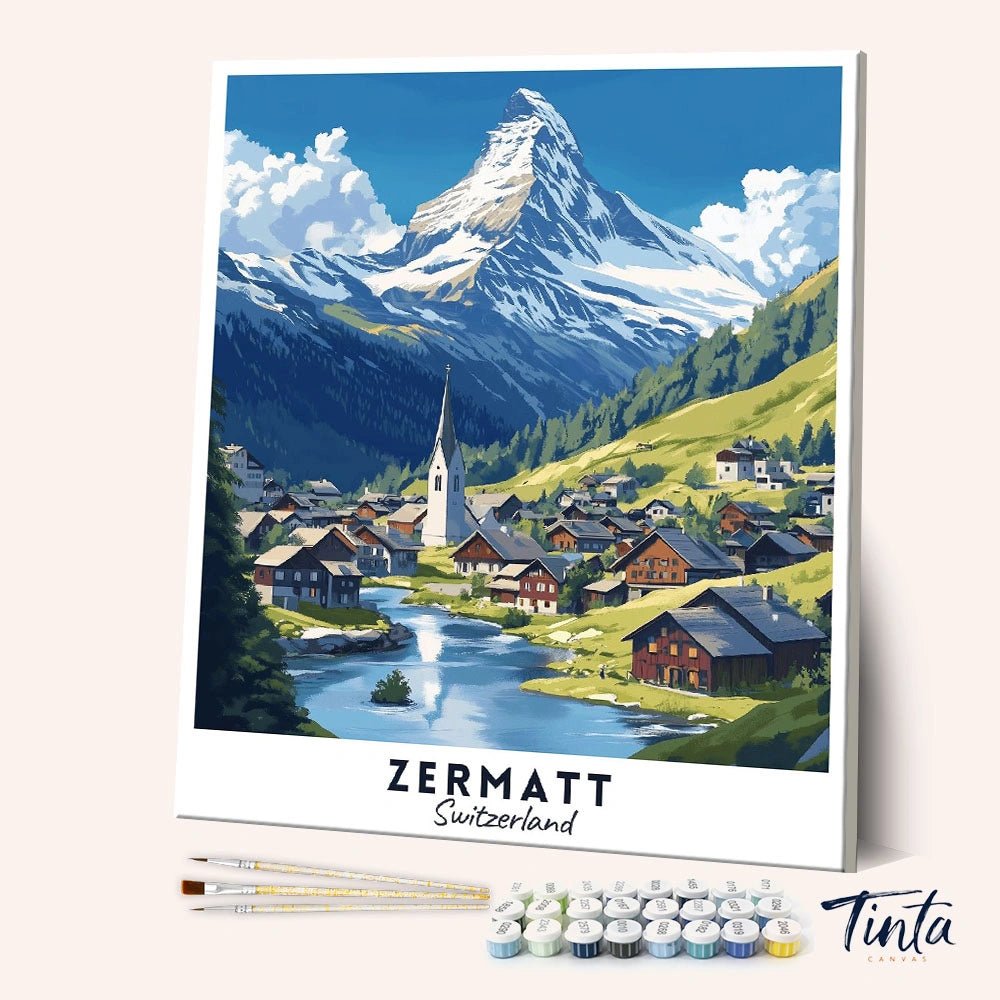 Zermatt - Póster de viaje