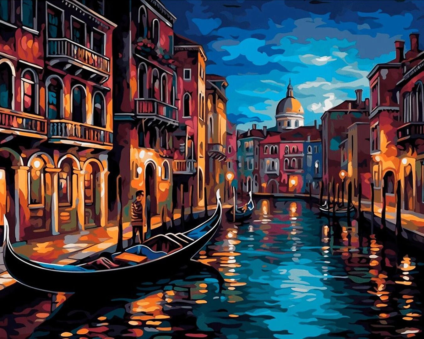 Venice Canal at Night