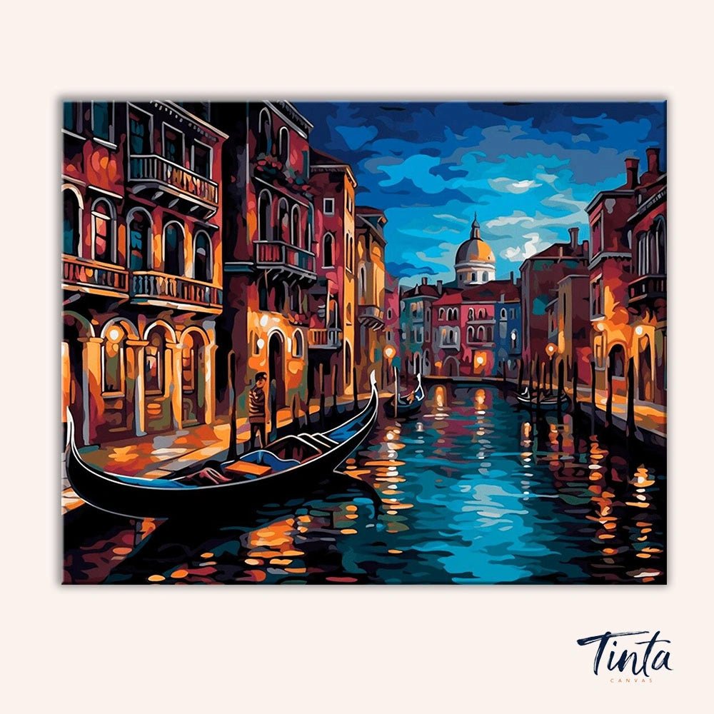 Venice Canal at Night