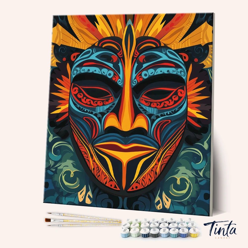 Vibrant Mask paint by numbers kit