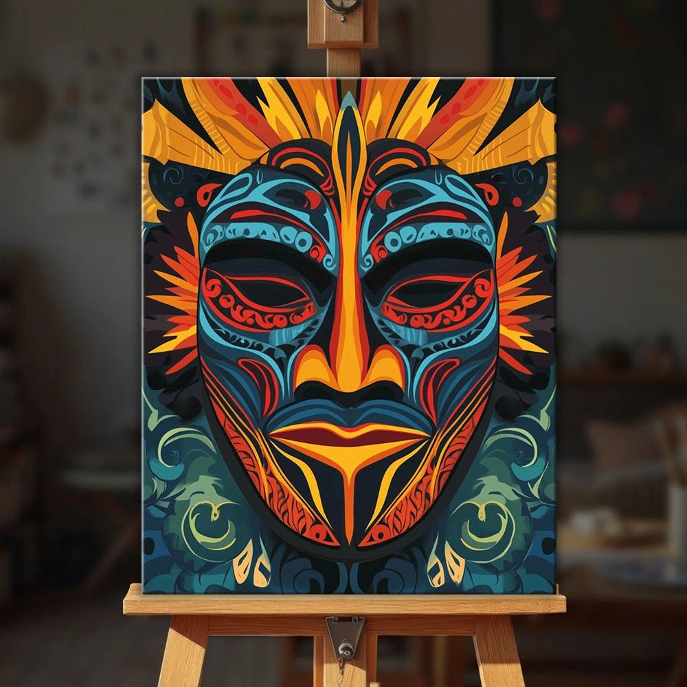 Vibrant Mask paint by numbers kit