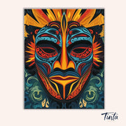 Vibrant Mask paint by numbers kit