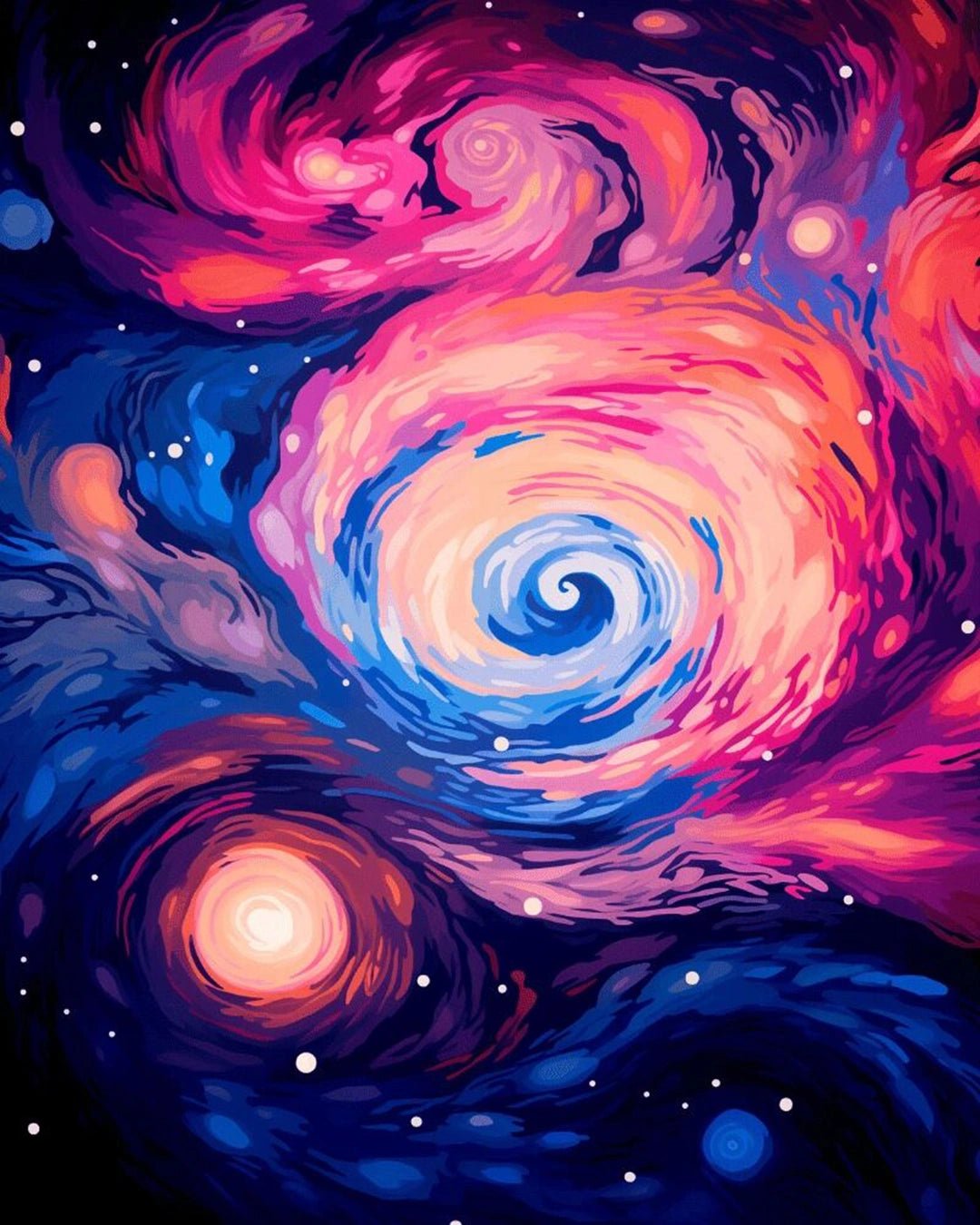 Celestial Spiral paint by numbers kit